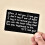 Small Engraved Wallet Card Keepsake Card Metal Love Note Anniversary 2