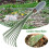 9 Tooth Garden Rake 15.5 Inch Grass Rake Hand Rake Leaf Brush Light 1