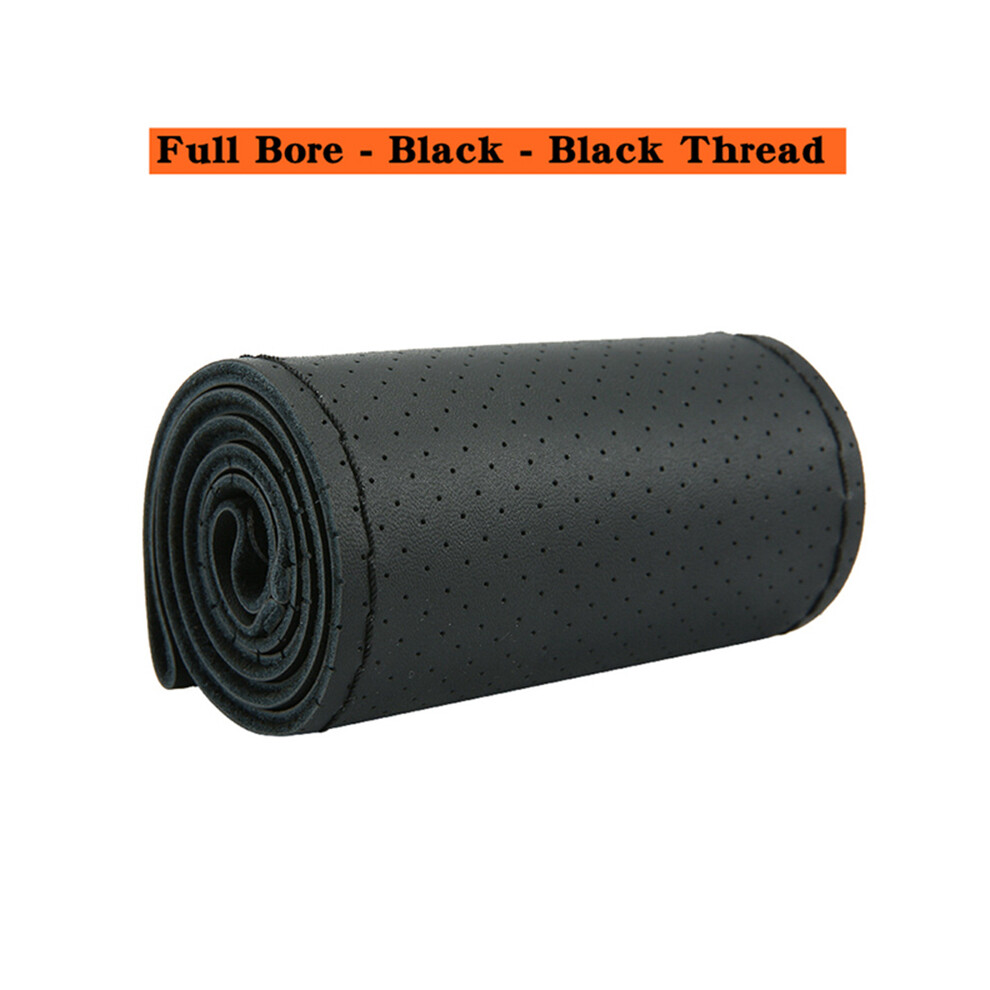 (2) Car Steering Wheel Cover Braid In The Steering Wheel With Needles And Thread Artificial Leather 9319708089660