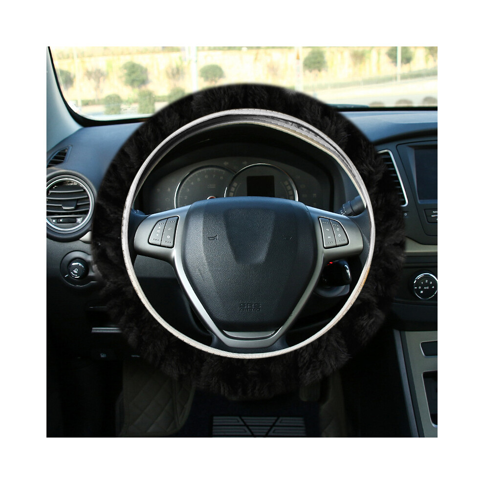 (1)36Cm/40Cm Diy Steering Wheel Covers Soft Leather Braid Car Steering Wheel With Needle And Thread 9319708089882