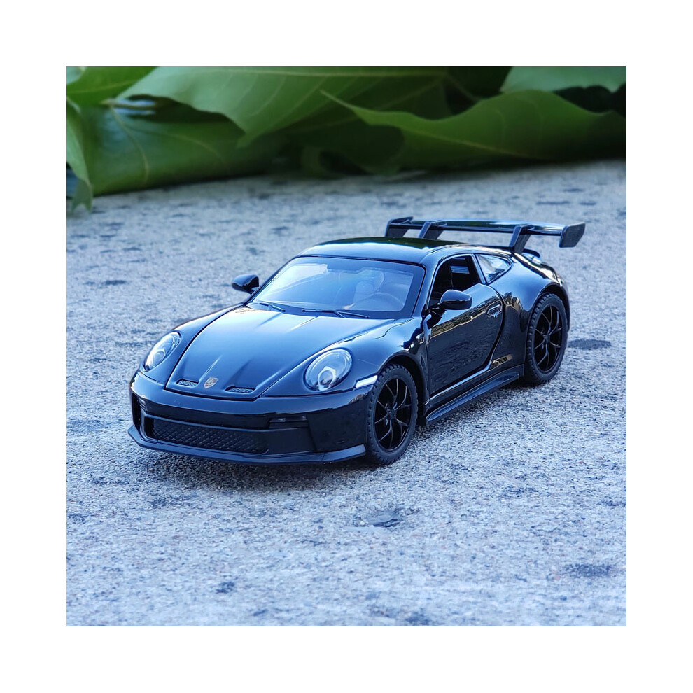 (Black) 1:32 911 GT3 Supercar alloy car model diecast metal toy car sound and light for boys-image-OPC-PH7X7PR-NEW