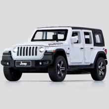 (Bianco) 1:32 Jeep Wrangler Rubicon modello di auto in lega pressofusa in metallo modello di veicolo