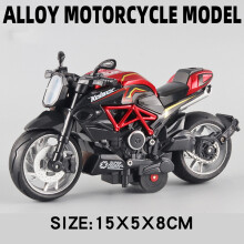 (Punainen)Pocket Toy Alloy -moottoripyörämalli Miniature Diecast Racing Off-Road -moottoripyöräsimulaatio