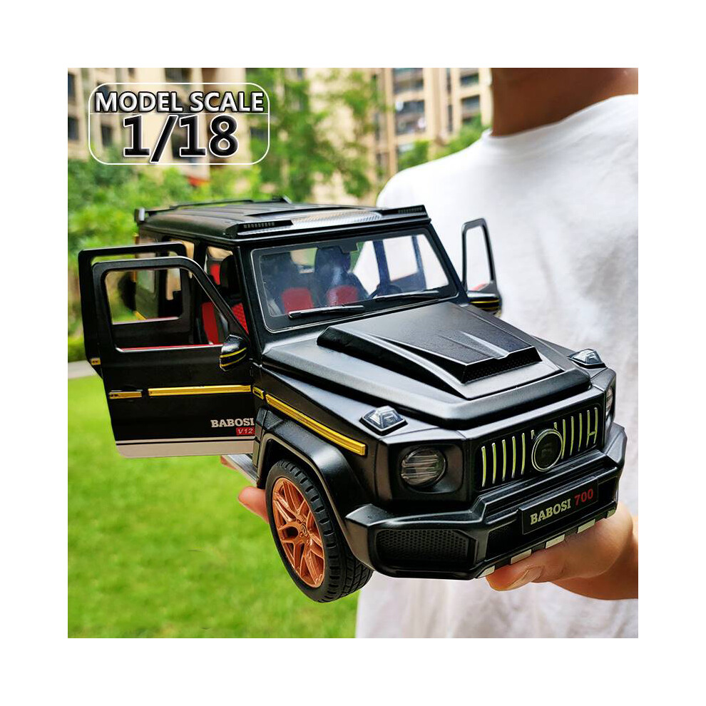(Yellow)Large 1:18 Mercedes Brabus G700 SUV Offroad Alloy Model Car Diecast Vehicle Toy Model-image-OPC-PH7X7WZ-NEW