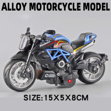 (Sininen)Pocket Toy Alloy -moottoripyörämalli Miniature Diecast Racing Off-Road -moottoripyöräsimulaatio