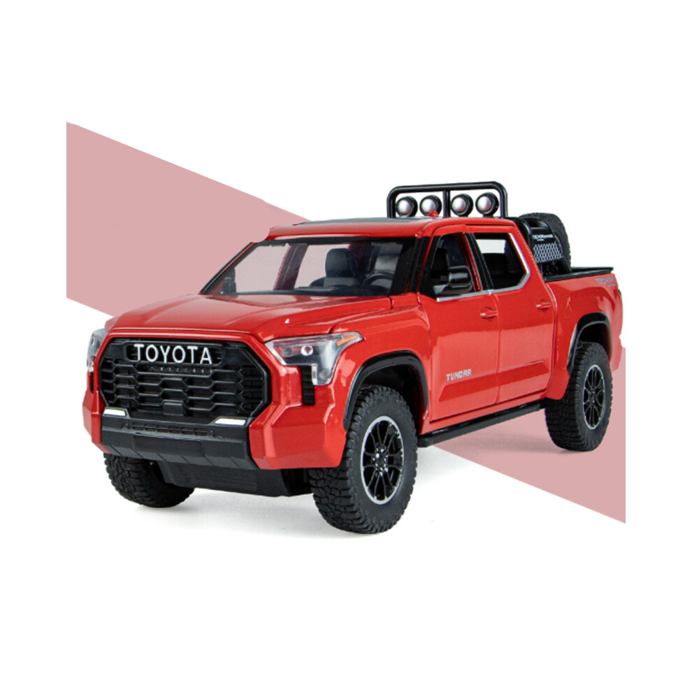 (Red) 1/22 Tundra Pickup Alloy Car Model Diecast & Toy Metal Off-Road Vehicles Car Model-image-OPC-PH7X88H-NEW
