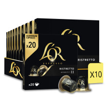 L'OR Ristretto - 200 Capsules de Caf? intensit? 11 - Compatibles Nespresso?* (lot de 20 x 10)