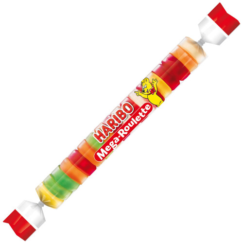 Haribo Haribo Mega de Roulette Fruit Roues en caoutchouc de sauna (40 x 45 g) 1