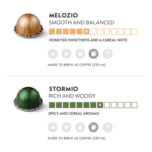 Nespresso Nespresso Vertuo - Assortiment Caf? Mug - Melozio, Odacio, Stormio (30 capsules) 2