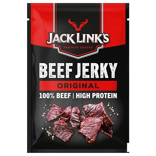 JACK LINKS Bo?te de 12 Sachets de Beef Jerky Original (300 g) 1