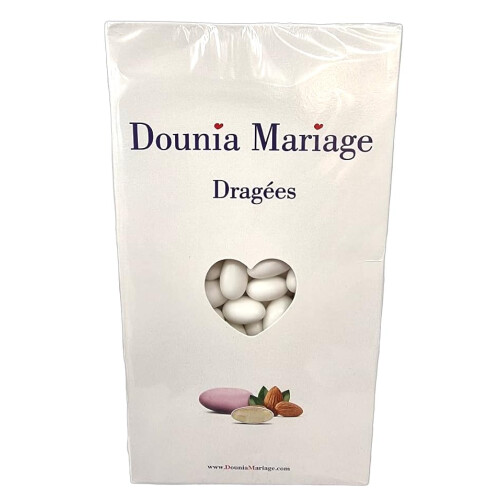 Coffret de Drag?e aux amandes Blanc 1KG 20% d?amandes 1
