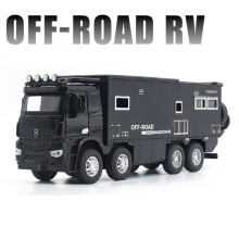 (Black)1/28 NOMADISMS Arocs Unimog Alloy Motorhomes Motorhomes Model Diecast Metal Off-road RV