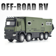 (Green)1/28 NOMADISMS Arocs Unimog Alloy Motorhomes Motorhomes Model Diecast Metal Off-road RV