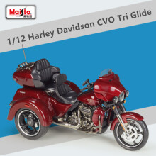 (Tri Red Foam Box) 1:12 Harley-Davidson 2021 CVO Tri Glide Alloy Classic Motorfietsmodel
