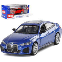 (Blauw met doos) 1:34 I4 M50 sportwagen gegoten metalen legering model auto geluid licht pull back