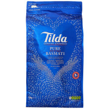 Tilda Basmati riz pure sans gluten, facile ? cuire, id?al pour les plats indiens comme le cari, le biriyani ou les recettes de pilaf - Sac de 10 kg