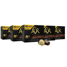 L'OR Caf? Espresso Forza Intensit? 9 - Capsules de caf? en aluminium compatibles avec Nespresso? * - 5 paquets de 40 capsules (200 boissons)