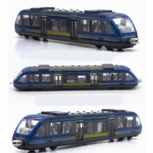 (Blue 1 pc) Simulation alloy metal high-speed train die-cast train toy model Educational toys boys children