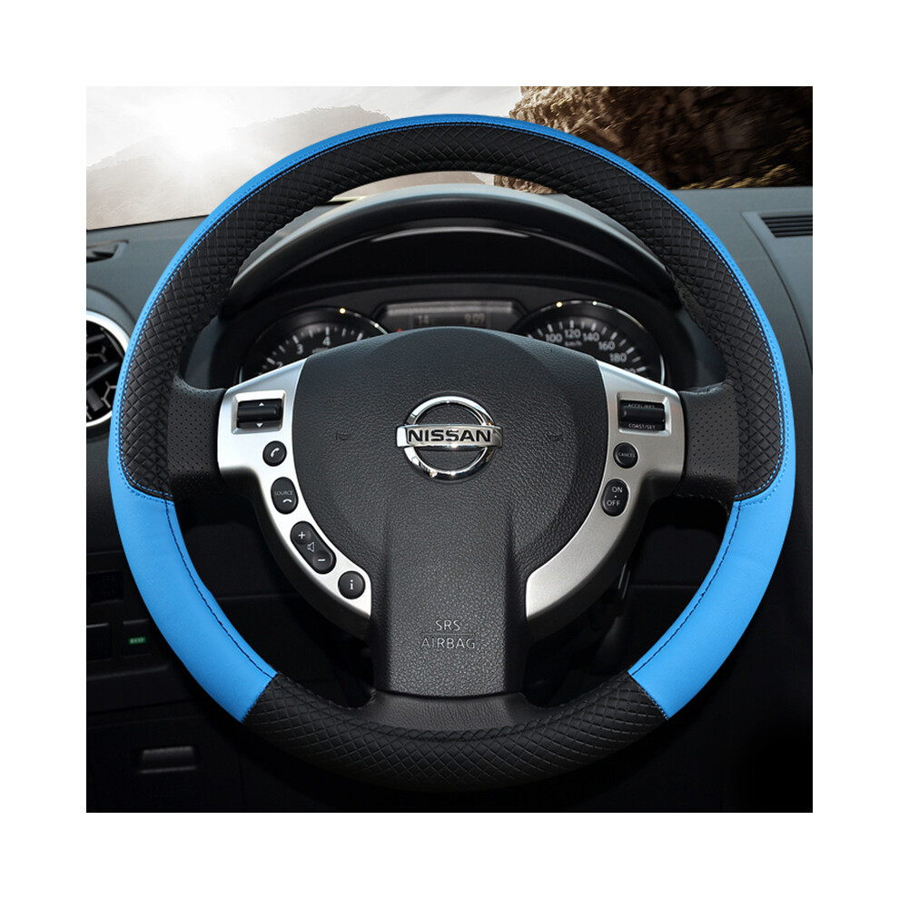 (Blue) Car Steering Wheel Cover Car Accessories Fits Models Nissan Qashqai J10 Almera N16 Tiida Blue 9319708094343