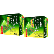 Itoen O?i Ocha Premium Matcha Green Tea with Roasted Rice, Th? Vert Japonais Genmaicha au Matcha Uji et Riz Grill?, Sachets de Th? 1.8g, Pack de 2 Boi