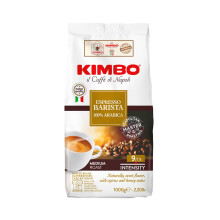KIMBO - Caf? Espresso Barista - Caf? Grain 100% Arabica - Caf? Italien Authentique - Intensit? 9 / Medium Roast - Paquet de 1 kg