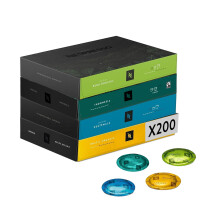 Nespresso Professionnel - Assortiment Origins - 200 Capsules de Caf? (4 bo?tes de 50) - Ristretto, Espresso & Lungo - Adapt? aux Professionnels