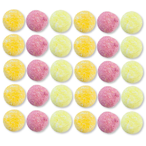 Assortiment de boules coco et sucettes dextrose 60 pi?ces - Confiseries r?tro 1