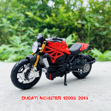 (13th Century 2014)1:18 Ducati Monster 2021 Super Naked V4 S Original Authorized Simulation Alloy