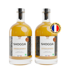 SHOGGA | Jus de gingembre bio | Made in France | Boisson premium sans alcool | 12 super-aliments : gingembre frais press? ? froid, citron, curcuma, po