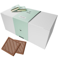 Coffret de Chocolats - Bo?te de 70 Carr?s de Chocolat au Lait et C?r?ales Croustillantes ? D?guster ou Offrir - 100% Pur Beurre de Cacao - Fabriqu? en