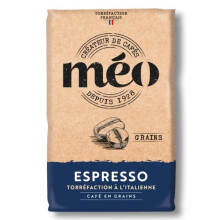 Caf? M?o en Grains Espresso - Torr?faction ? l'Italienne - en Pack de 6 sachets de 1 KG - Niveau de torr?faction fonc?