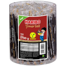 Haribo Bonner Gold 150 bastoncini, 1 confezione (1 x 2,7 kg)