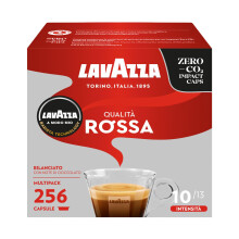 Lavazza A Modo Mio Qualit? Rossa, 256 Capsule Caff?, per un Espresso con Note Aromatiche di Cioccolato e Frutta Secca, Arabica e Robusta, Intensit? 10