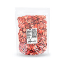 KoRo - Fragole liofilizzate a fettine 350 g - 100% fragole liofilizzate senza zucchero e senza conservanti, ideali come snack di frutta e in muesli e