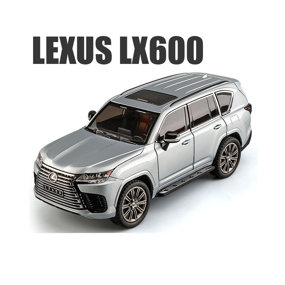 (Grey) 1:24 LX600 SUV alloy Luxy car model diecast metal toy off-road vehicles car model simulation-image-OPC-PH7XBQV-NEW