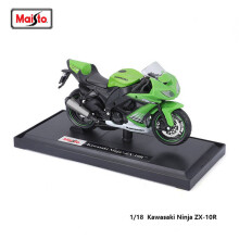 (Ninja Zx-10R) 1:18 Kawasaki Ninja ZX-12R Modello di motocicletta in lega originale, giocattolo statico