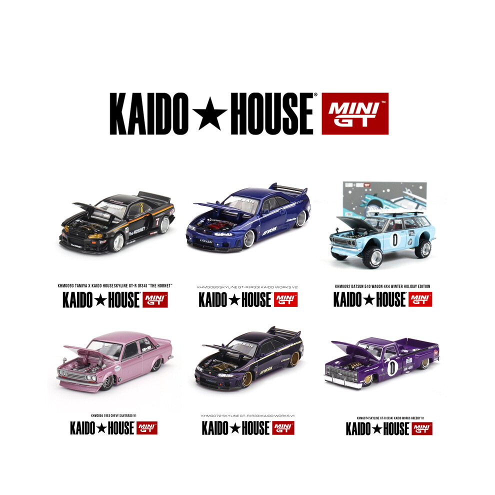 (76)Kaido House MINIGT Datsun s30 030 R34 076 alloy car model 066 046 068 072 082 054 103 092 089-image-OPC-PH7XBWC-NEW