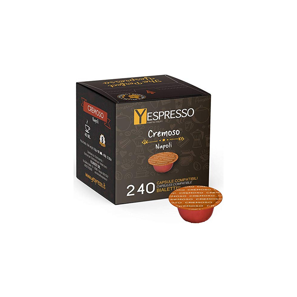 Yespresso 240 Capsule Compatibili Con Bialetti Miscela Cremoso