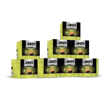 Bialetti Caff? d'Italia, Multipack 128 Capsule, 8 Box da 16 Capsule, Decaffeinato, Intensit? 6, Compatibili con Macchine Bialetti sistema chiuso, 100%