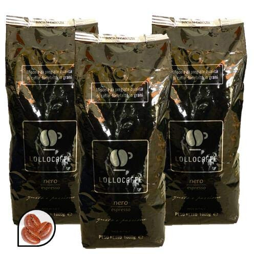 4 Kg Grani Lollo Caffe Nero Espresso