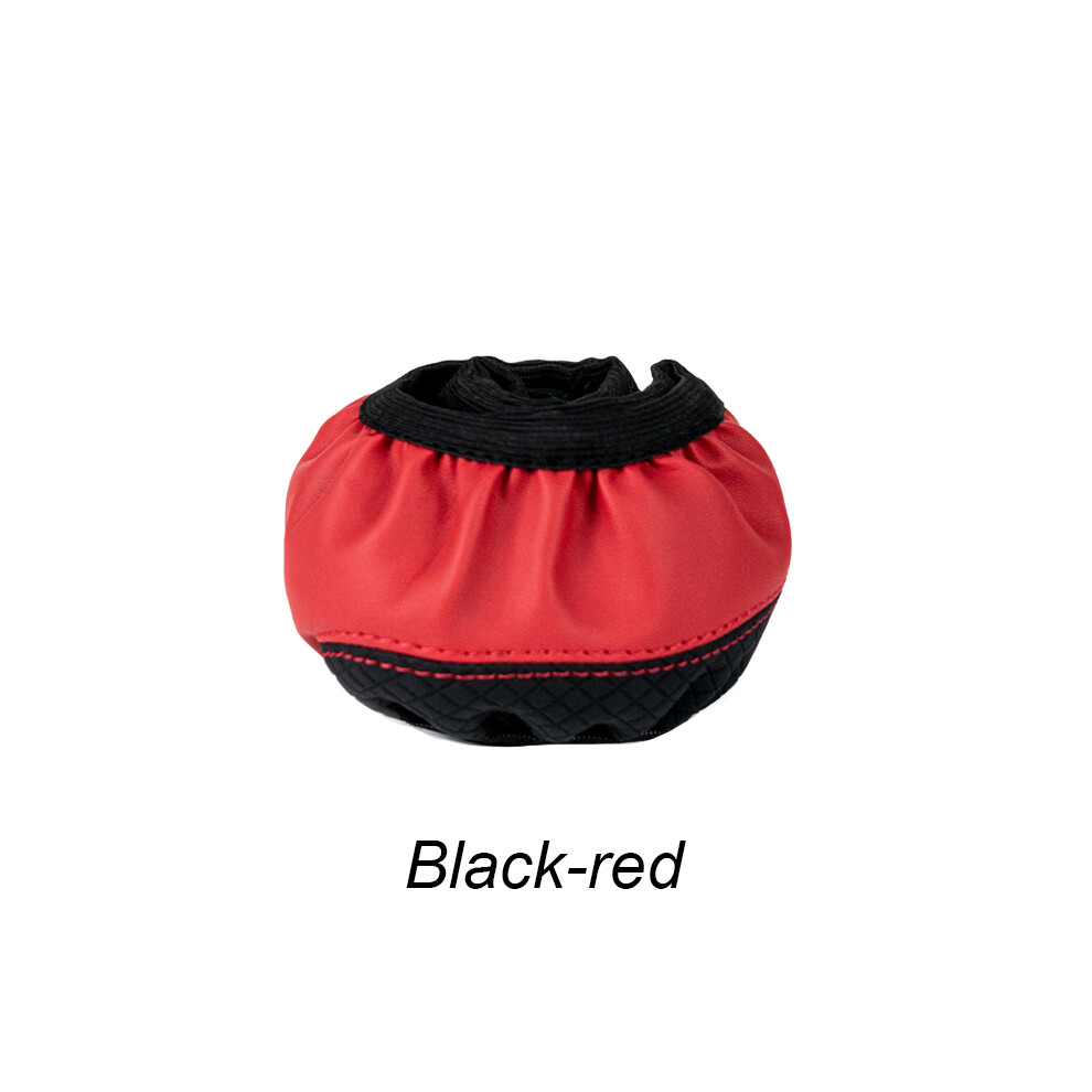 (Red)Pu Leather Car Steering Wheel Covers Braid Style Skid Cover For 38Cm Universal Steering Wheel Red 9319708098143