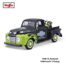 (1948 F-1 pick-up)1:24 Harley Davidson 1936 EL Knucklehead 1948 F-1 Pickup die-cast precision alloy