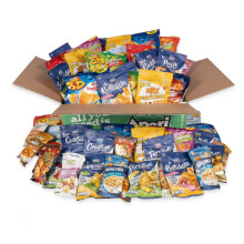 APERIBOX 60 - AP18.001.04 - Scatola regalo con Snack salati, patatine, frutta secca e tanti stuzzichini, Box super variegata per un aperitivo in compa