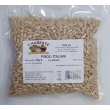 L'AGRESTE - PINOLI ITALIANI CRUDI NATURALI - PRIMA SCELTA - ALTA QUALITA' - Confezione da 500 g sottovuoto salvafreschezza