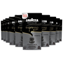 Lavazza, Espresso Maestro Ristretto, 100 Capsule in Alluminio Compatibili con Macchine Nespresso Original, Arabica e Robusta, Note di Caramello e Cioc