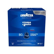 Lavazza, Crema e Gusto Classico, 240 Capsule in Alluminio Compatibili con Macchine Nespresso* Original, Note di Spezie, Cioccolato e Legno, Arabica&Ro