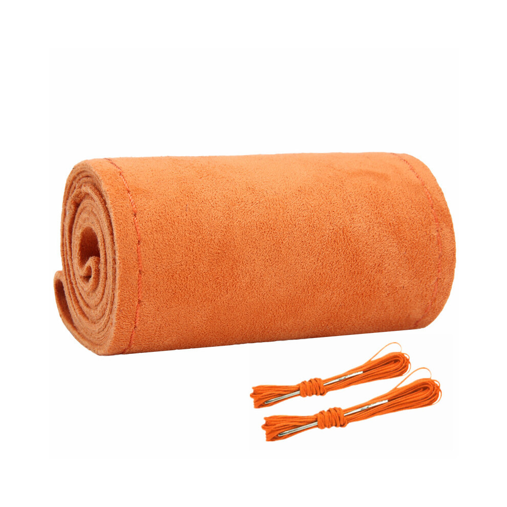 (Ca248-O)Universal Suede Covered Steering Wheels Sew Steering Cover Diy Hand Sewing 9319708100310