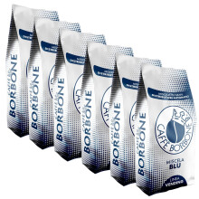 Caff? Borbone in grani miscela Blu 1 kg x 6
