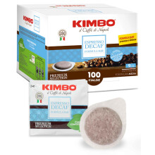 Kimbo Espresso Decaffeinato - 100 Cialde ESE 44mm con Puro Caff? Torrefatto in Italia