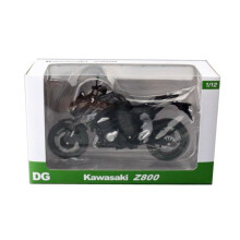 (Z800 Black with Box)1/12 Kawasaki Ninja Z800 Racing Off-Road Motorcycle Model Simulation Alloy Toy